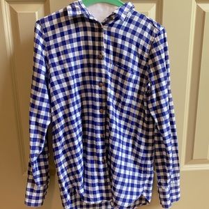Womens JCrew flannel button down shirt - size 2